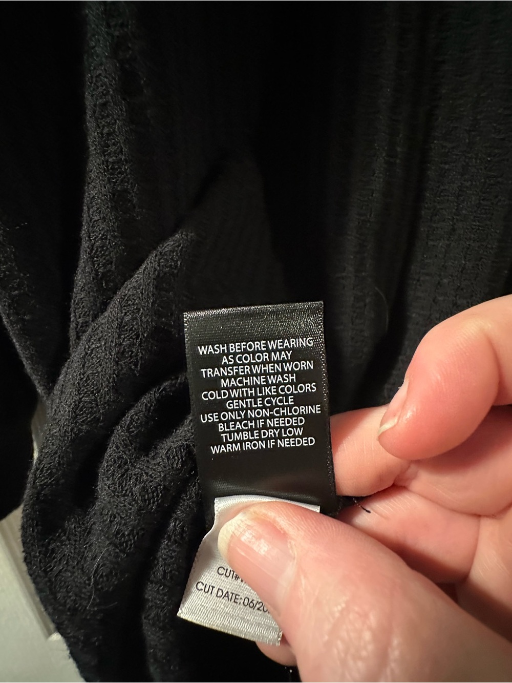 torrid NWT Black Waffle Knit Hooded Henley - Picture 6 of 9